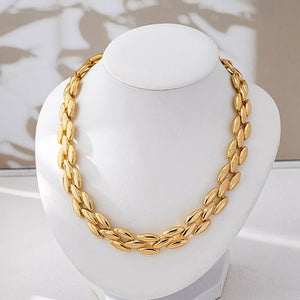 necklace in Gold with 18K gold-plated and choker