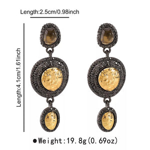 charcoal earrings