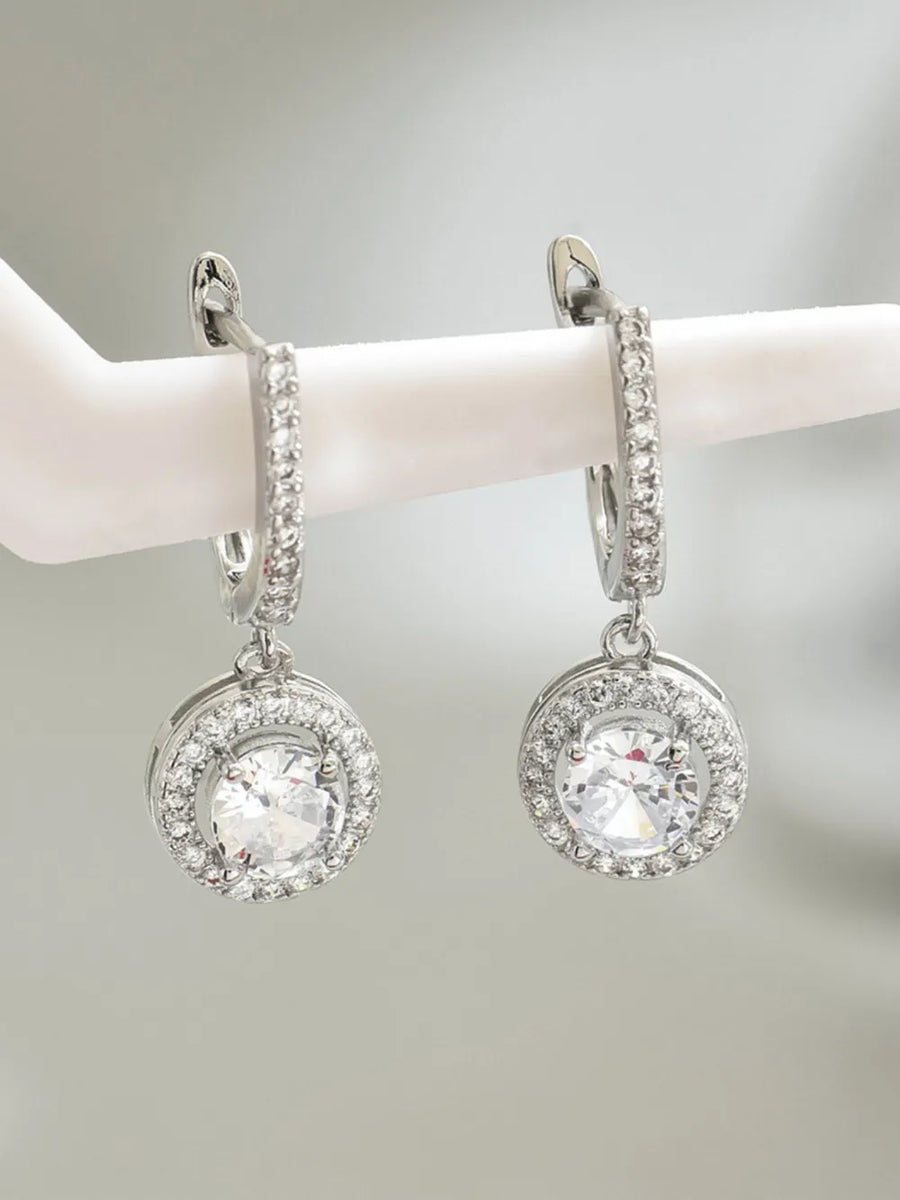 18K Gold-Plated,Stainless Steel,Zircon Care instructions: Avoid wearing during e earrings in Silver with drop silhouette