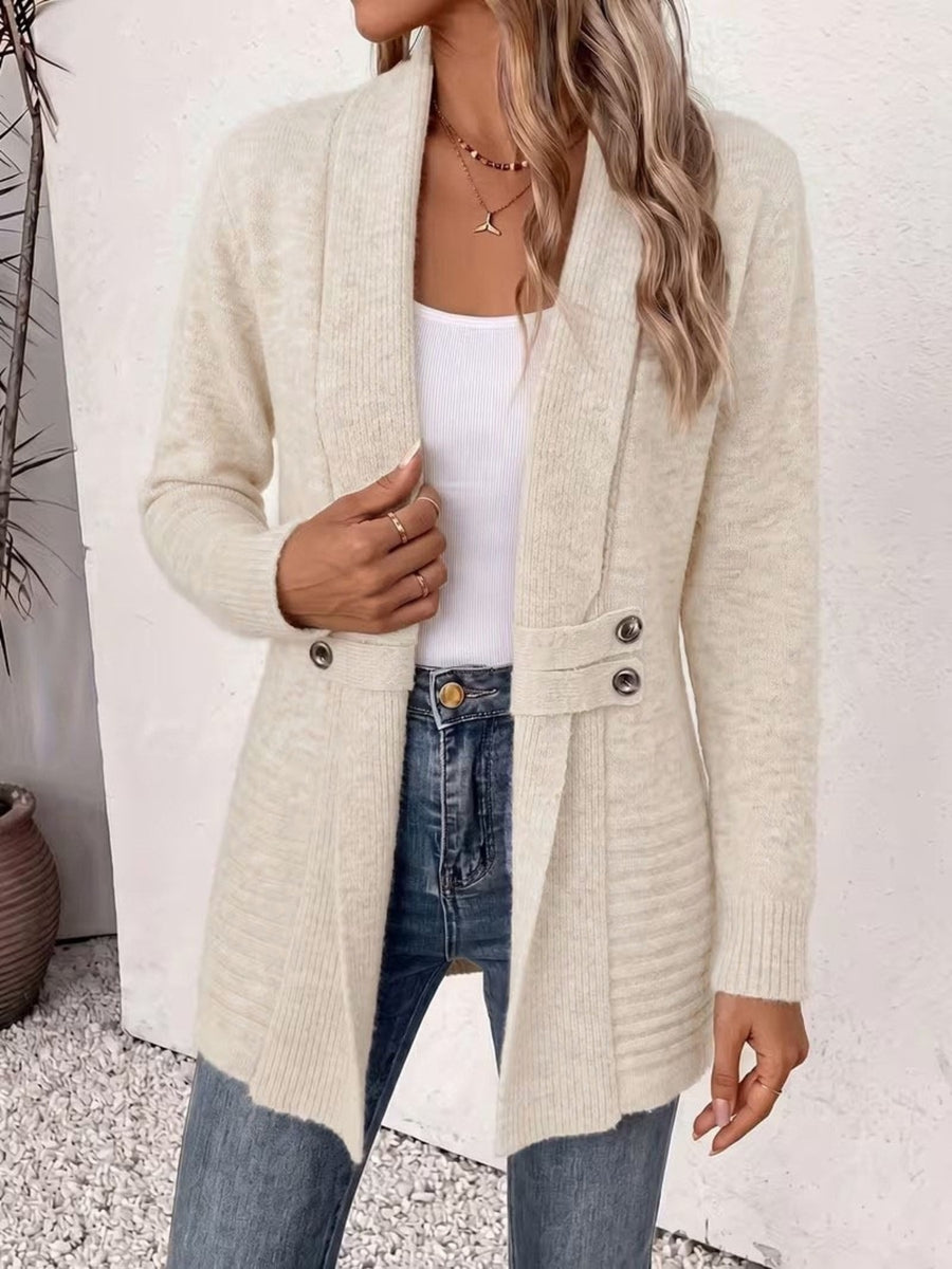 100% polyester Care instructions: Machine wash cold cardigan in Light Green with relaxed silhouette