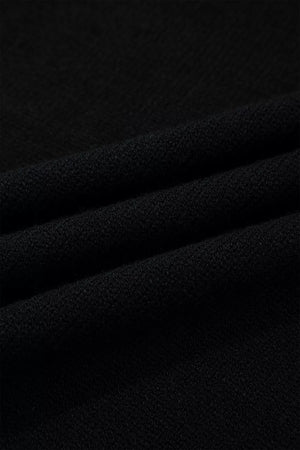 preppy sweater vest in Black with collared