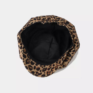 hat featuring cow-print in white with cotton Imported Size & texture