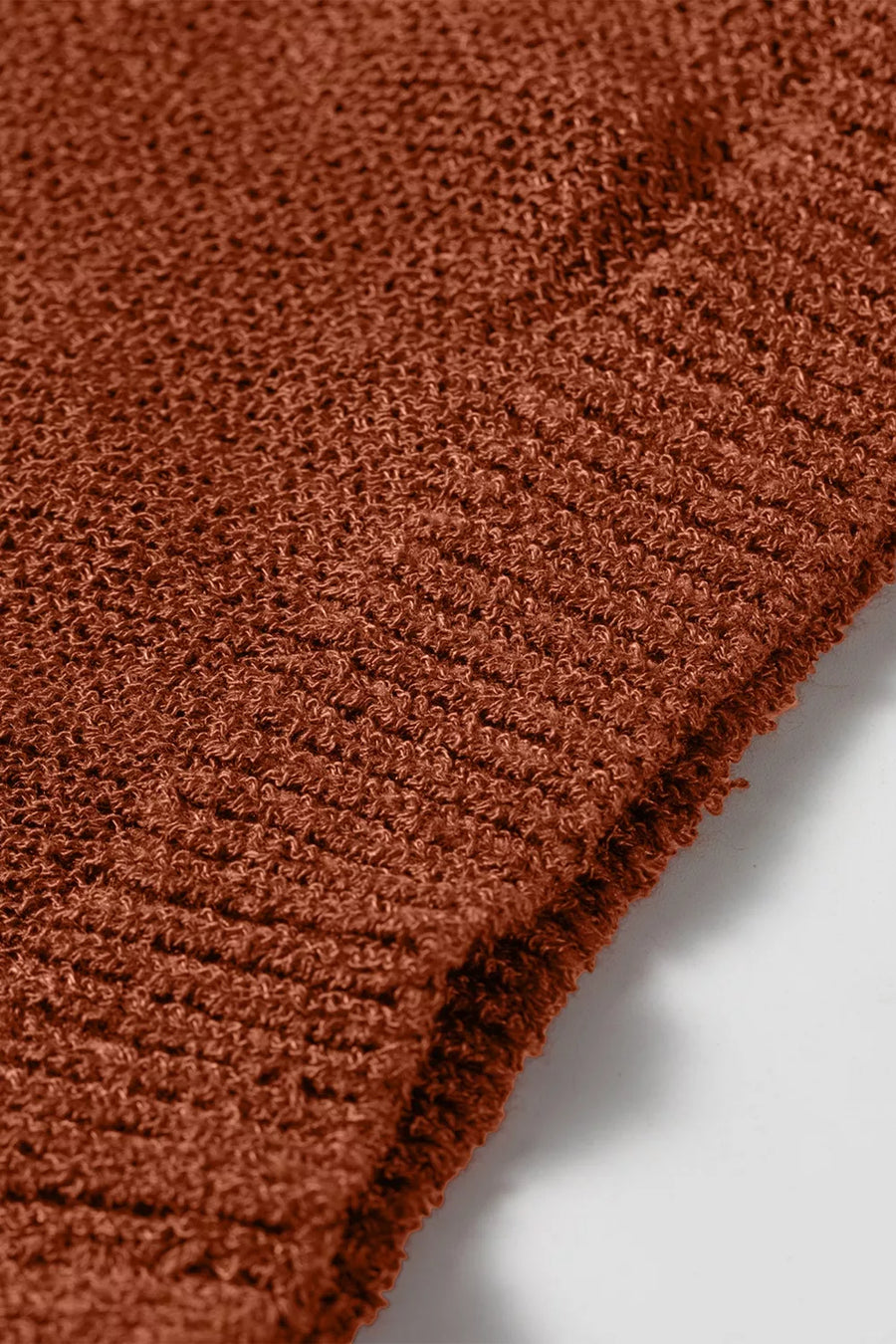 Ribbed Knit Round Neck Short Sleeve Sweater option 8