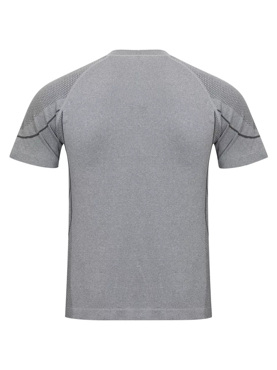 70% Nylon, 30% Polyester Care instructions: Machine wash cold t-shirt in Black with slim silhouette