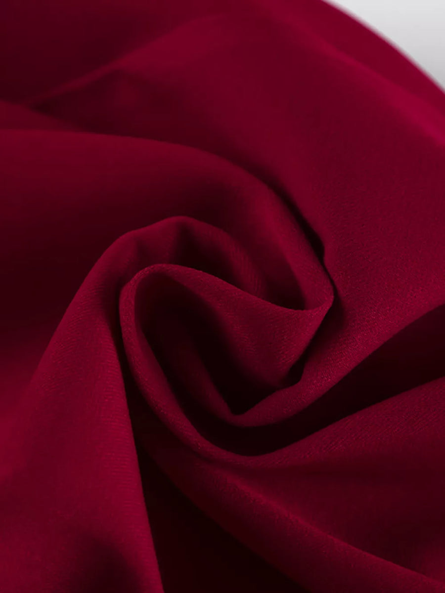 Wine Red with Two-Piece Sets 24