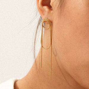 earrings in gold