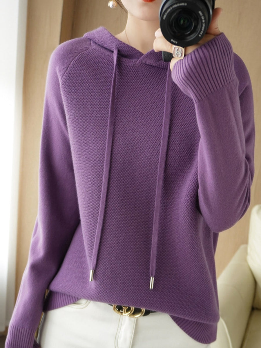 pullover sweater in Raspberry