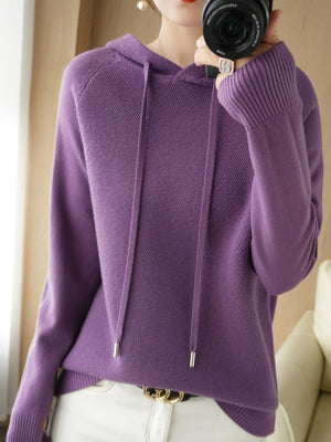 pullover sweater in Raspberry