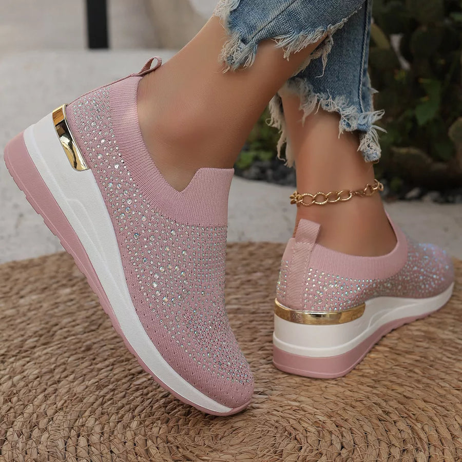 sneakers in Rose Red
