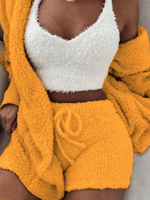 Light Blue pajama set with plus-size and long sleeve