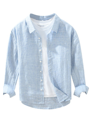 95%cotton,5%spandex Care instructions: Machine wash cold button-up shirt in Beige with regular silhouette