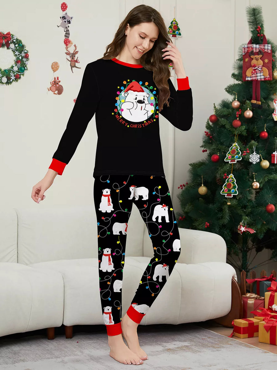 95% polyester, 5% spandex Care instructions: Machine wash cold pajama set in white with regular silhouette
