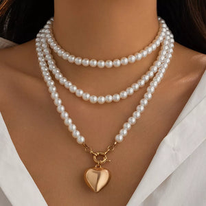 necklace in ivory featuring layered and NA fit