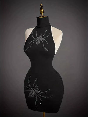 100% polyester Care instructions: Machine wash cold bodycon dress in Black with bodycon silhouette