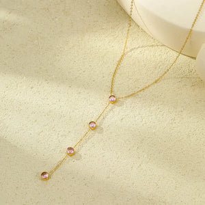 necklace in Style B with 18K gold-plated and 19.3 inches