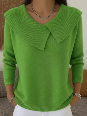 100% acrylic Care instructions: Machine wash cold pullover sweater in Grey with relaxed silhouette