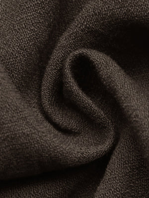blouse in Coffee Brown with buttoned and hip-length
