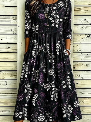midi dress featuring floral in Mustard with 100% polyester Care instructions: Machine wash cold texture