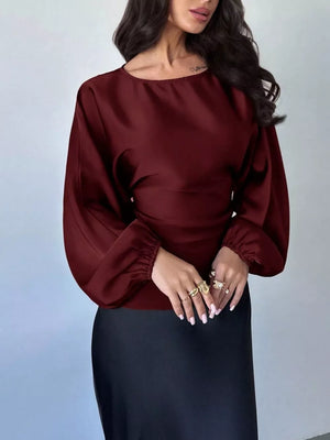 blouse featuring polka dot in ivory with 100% polyester Care instructions: Machine wash cold texture