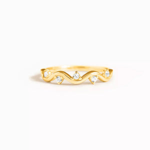 minimalist ring in silver with none