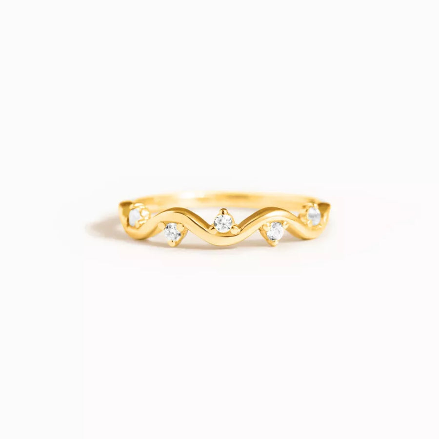 minimalist ring in silver with none