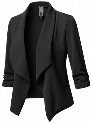 classic blazer in Navy with shawl lapel