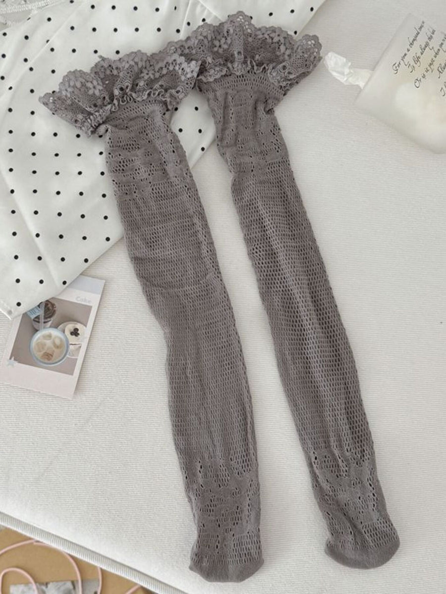 Polyester fiber Imported Size & socks in Gray with fitted silhouette