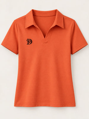 White polo shirt with plus-size and short sleeve