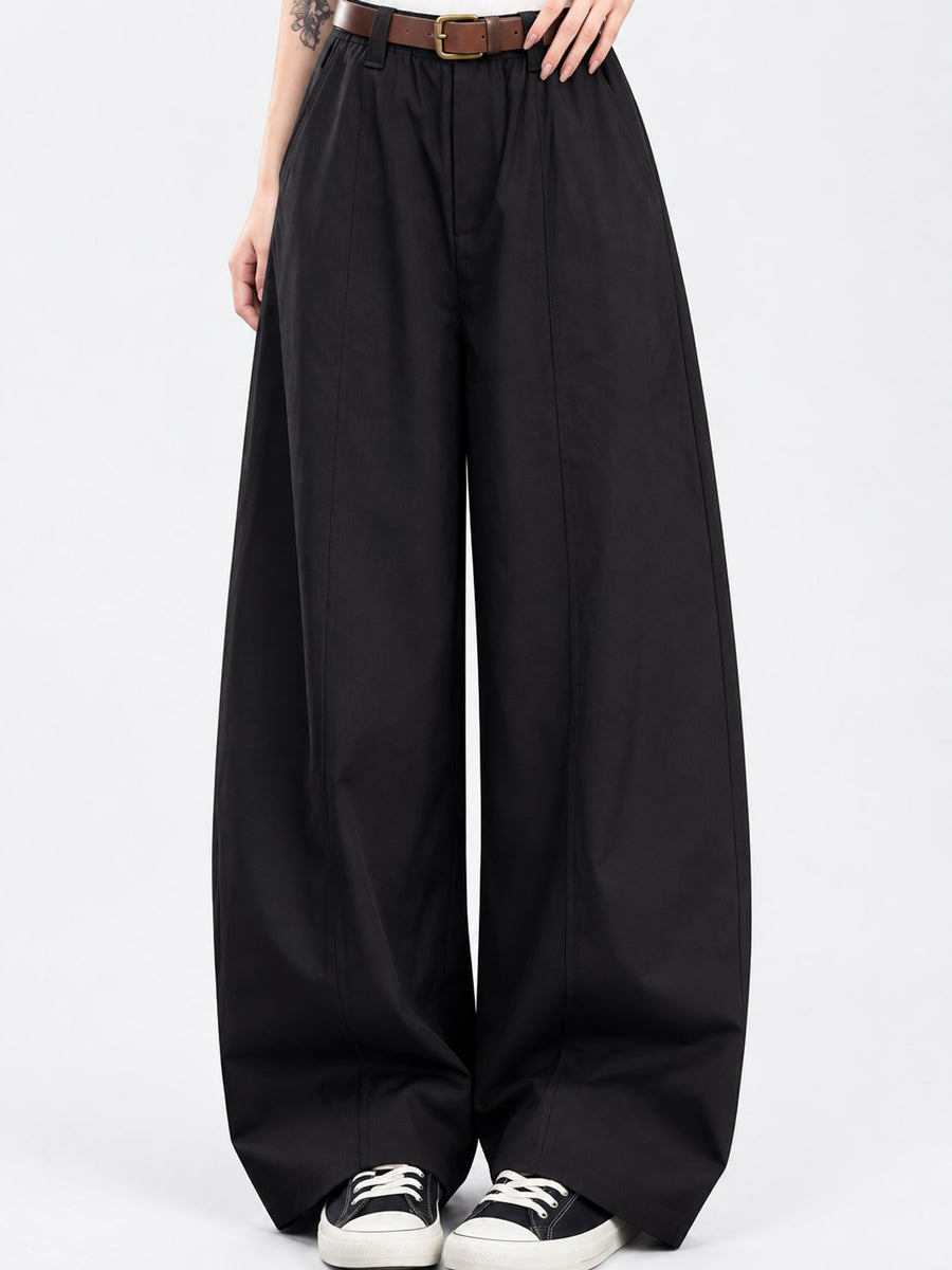 cargo pants in Cement Gray-Tall Barrel Leg