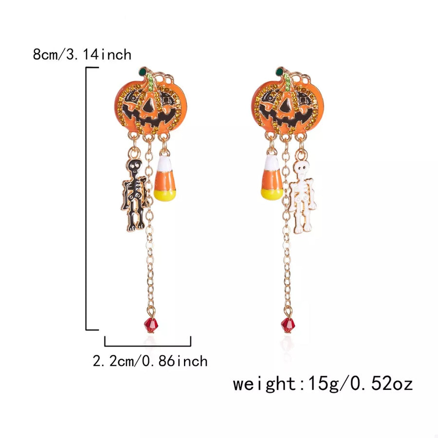 earrings featuring novelty in orange with 18K Gold-Plated, Alloy, Resin, Copper, Rhinestone Care instructions: Avoid weari