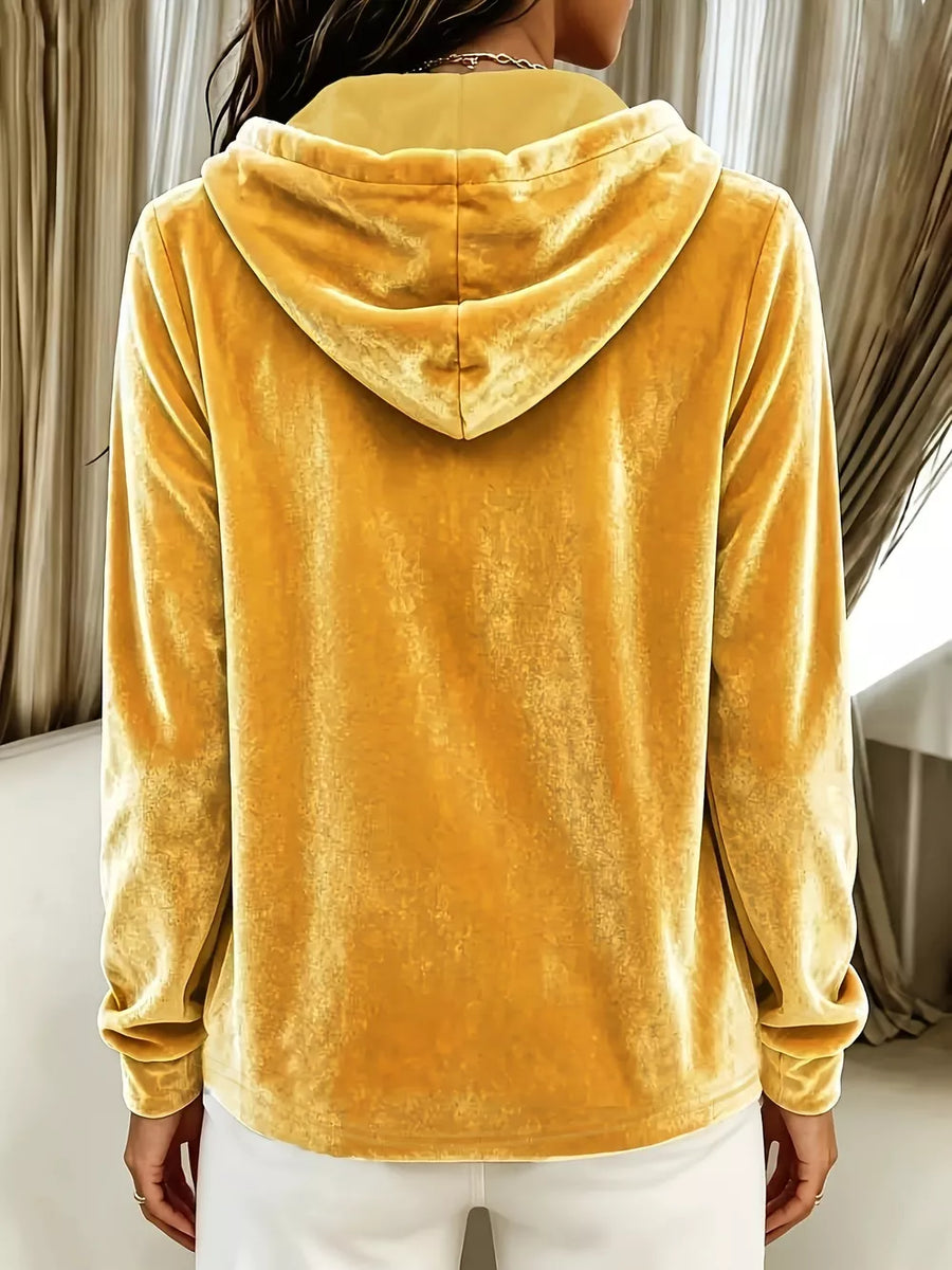 pullover hoodie in Yellow