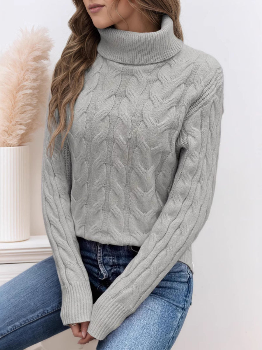Sky Blue turtleneck sweater