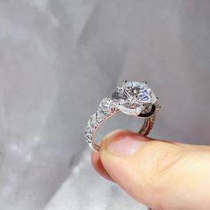 Silver with 3 Carat 925 Sterling Silver Ring
