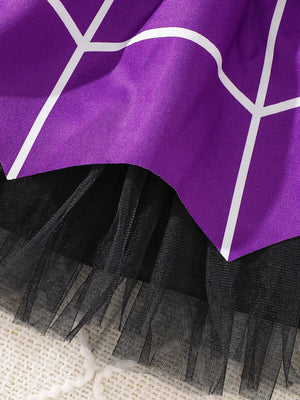 Purple dress with knee-length and pullover