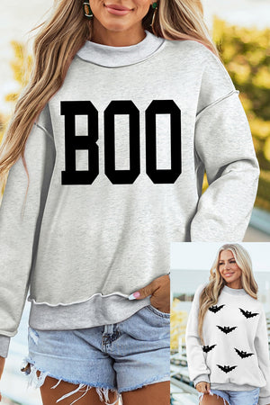 off-white mock neck sweater with hip-length and pullover