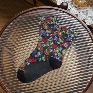 socks featuring fruit-print in Dark Blue with cotton Imported Size & texture