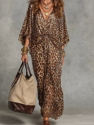 Deep Red maxi dress with maxi and pullover
