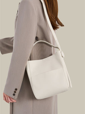 crossbody bag in Khaki with textured and medium