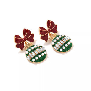 glam earrings in rose gold with not applicable