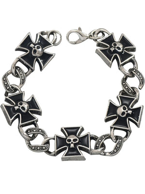 silver bracelet with wrist-length and toggle