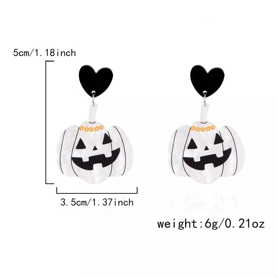 black earrings with 2.4 inches and post-back