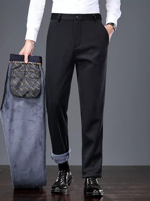 95%polyester,5%spandex Care instructions: Machine wash cold trousers in Dark Navy with straight silhouette