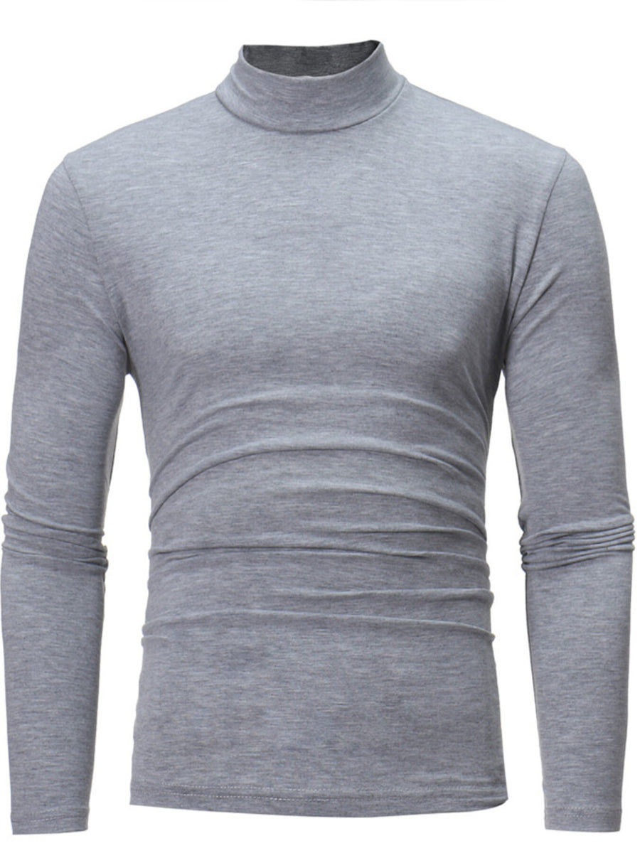 charcoal t-shirt with plus-size and long sleeve