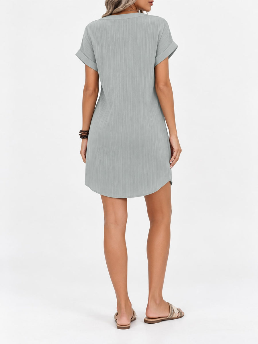 White midi dress