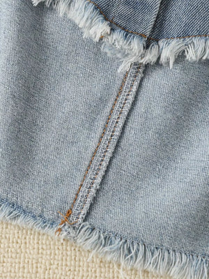 Children's Smocked Top And Denim Skirt Set option 7