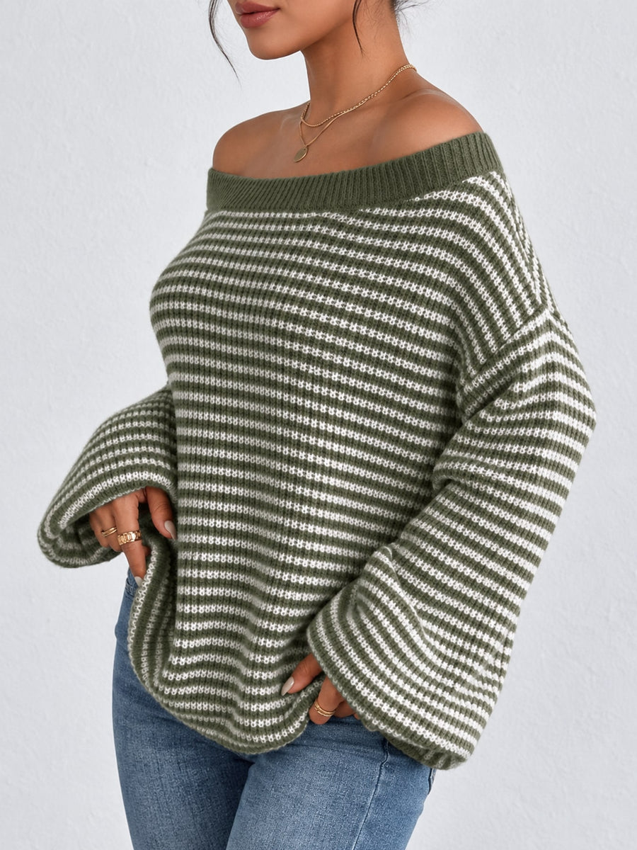 pullover sweater in Beige