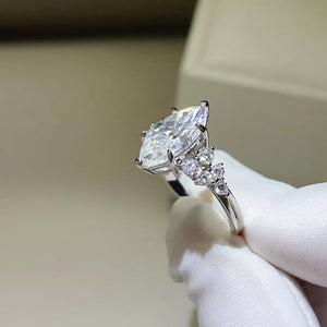 0.3 Carat Sterling Silver Solitaire Ring option 5