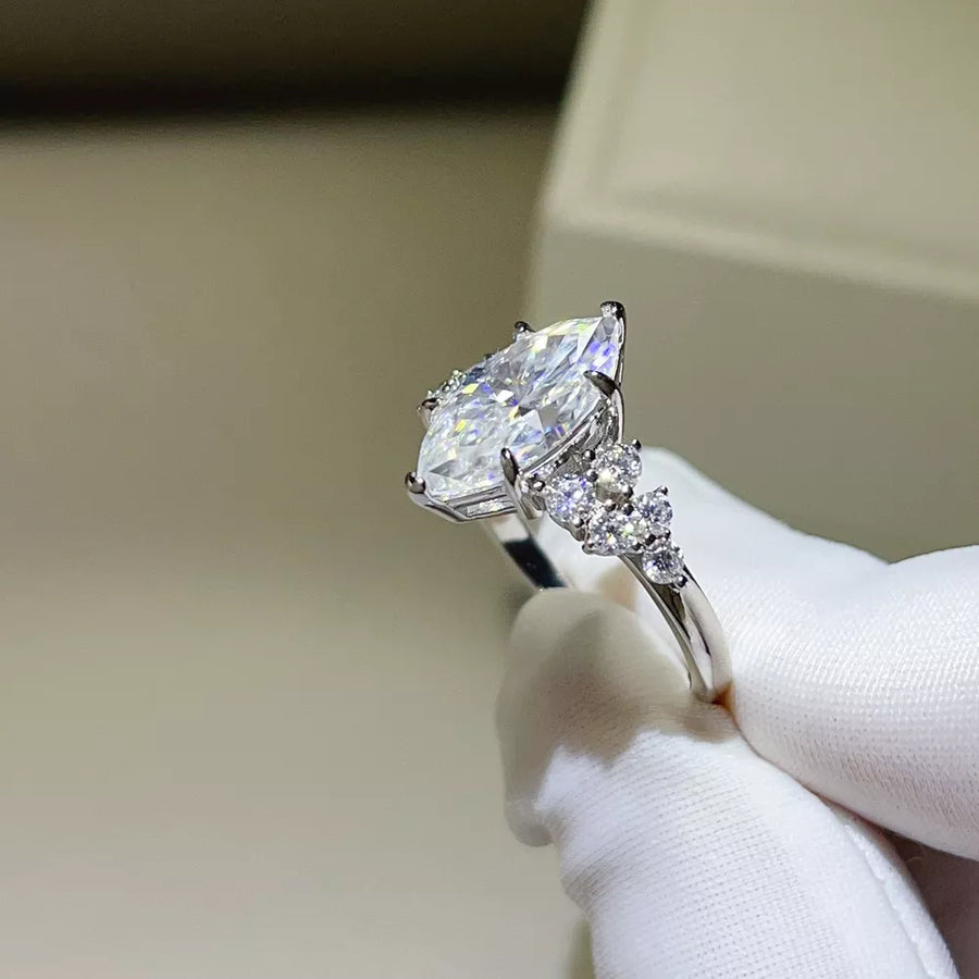 0.3 Carat Sterling Silver Solitaire Ring option 5