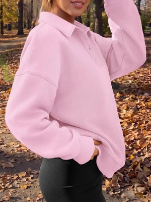 light gray sweatshirt