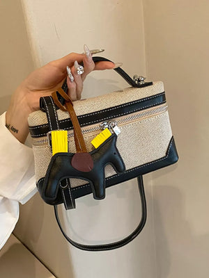 Top Handle Detachable Strap Mini Handbag option 7